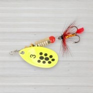 Блешня обертова ZEOX Reactive № 3, 6г, колір 012 Fluo-Black Dot